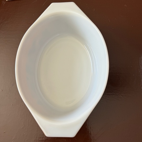 Vintage Pyrex Americana 043 Oval Casserole Dish 1-1/2Qt W/ Lid Brown - Picture 2 of 8